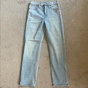 Madewell Light Blue Classic Straight Leg Jeans